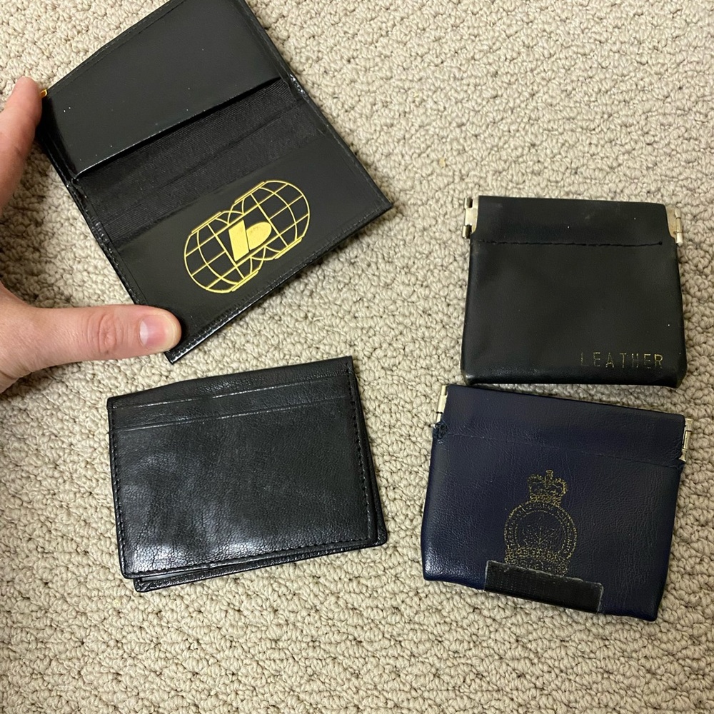 2/$20❤️- WALLETS | 6 black wallets